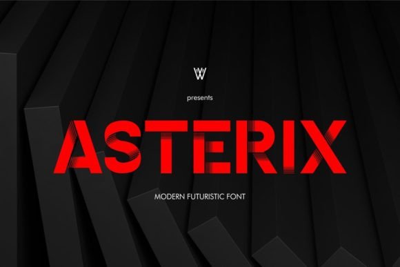 Asterix Font: A Futuristic Display Type for Modern Design