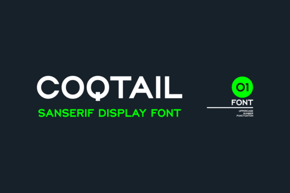 Coqtail: A Clean Display Font for Modern Design