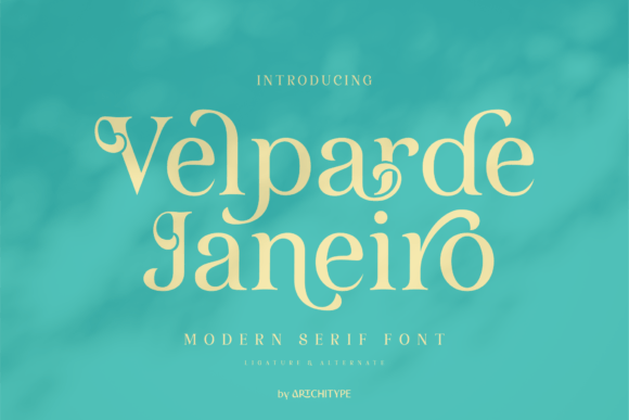 Elevating Brand Identity with Velparde Janeiro: A Modern Serif for Digital and Print