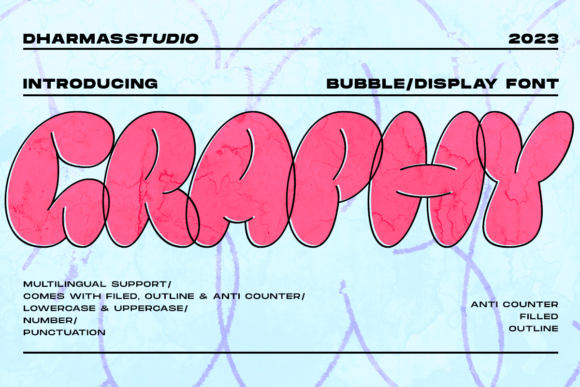 Graphy: The Bubble Font Bridging Street Art Energy and Y2K Aesthetics