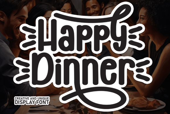 Happy Dinner: Elevating Visual Identity with Sweet and Display Typography