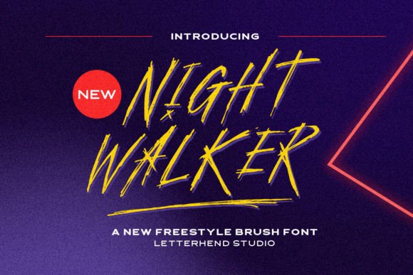 Night Walker: Evaluating the Role of a Freestyle Brush Font in Modern Design