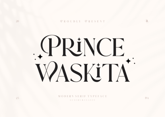 Prince Waskita: A Classy Serif for Modern Design
