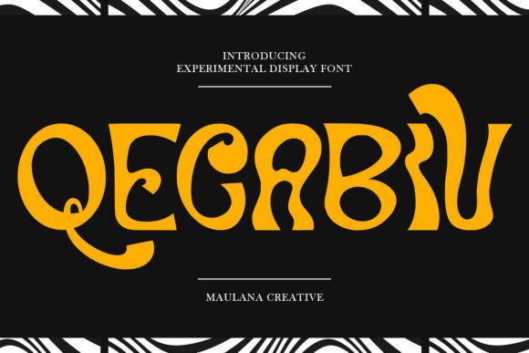 Qecabiv: The Experimental Display Font That Brings Bold Personality to Your Designs