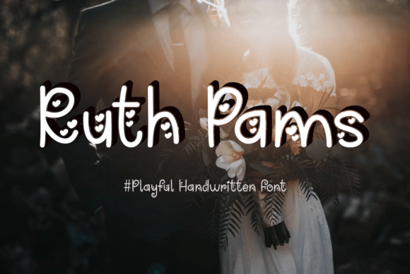 Ruth Pams: Whimsical Handwritten Font with Hearts