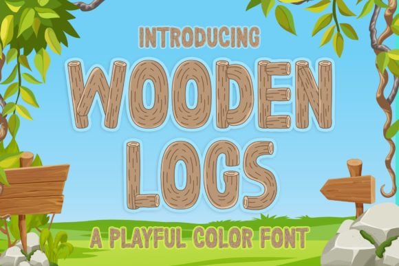 Wooden Logs: The Playful SVG Color Font Revolutionizing Modern Design